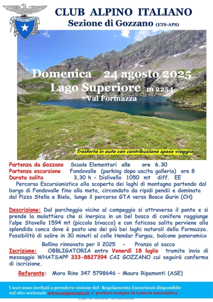 Lago Superiore 24 agosto