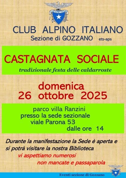 locandina Castagnata 2025